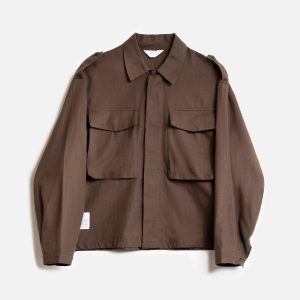 Military Over Shirt - Marrone