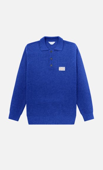 Polo in Lana Mark - Bluette