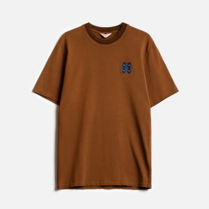 T-shirt Embossed Flower - Terra