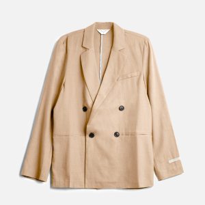 Giacca Tom Doppiopetto in Cotone - Beige
